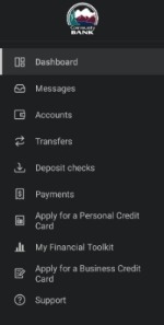 Mobile app menu