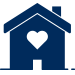 A building with a heart on it. 
