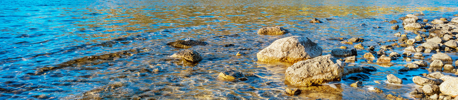 Rocks in Wallowa Lake in Joseph, OR.