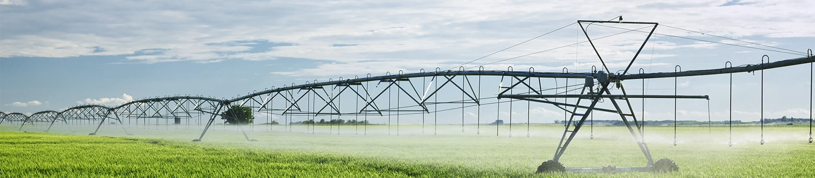 irrigation equipment on farm field